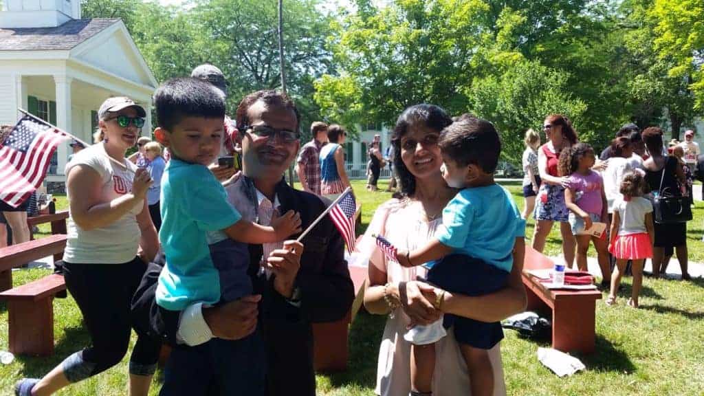 US Citizenship ceremony attended on 4th of July